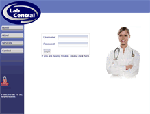 Tablet Screenshot of labcentral.net